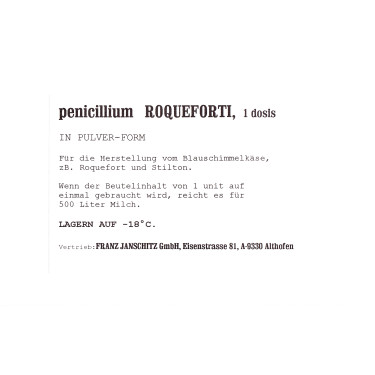 Kultura pro výrobu sýrů s modrou plísní (Penicillium Roqueforti)