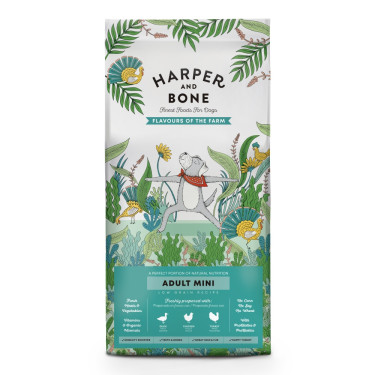 Přírodní granule pro psy Harper and Bone Dog Adult Mini příchutě farmy 10 kg