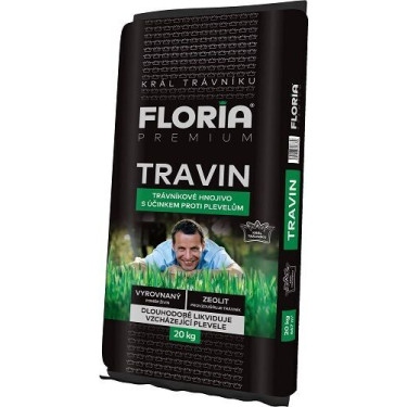 TRAVIN hnojivo na trávníky s účinkem proti plevelům 20 kg