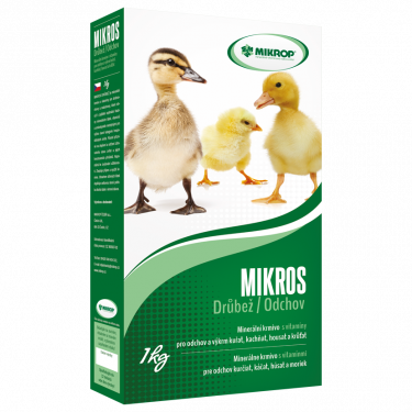 Mikros Drůbež – vitamínové a minerální krmivo 1 kg