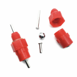Plastový nipl, červený, 1/8", 3 mm nipl AGROFORTEL