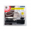 Vyhřívací topný kabel 24 V / 10W s adaptérem, nerezové opletení