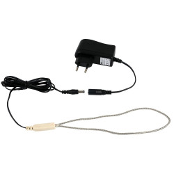 Vyhřívací topný kabel 24 V / 10W s adaptérem, nerezové opletení