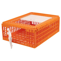 Přepravní box na drůbež - 2 dvířka - 77 x 58 x 28 cm.