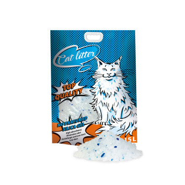 Stelivo pro kočky silikagelové CAT LITTER - 15 litrů