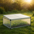 Wiltec Double Cold Frame skleník z hliníku, 100 x 120 x 40 cm
