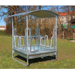 Hranaté příkrmiště pro skot a koně 1,5 x 1,5 x 2,4 m