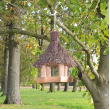 Dřevěné ptačí krmítko Sweet home