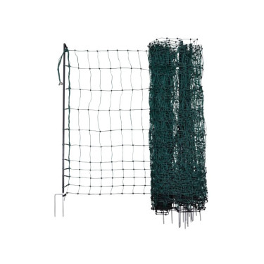 Síť premium nevodivá pro drůbež 122 cm, 50 m, zelená