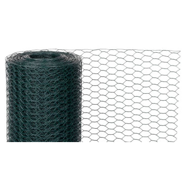 Pletivo HEX PVC 1000/25/1,0 mm, 10 m, zelené, šestihranné, zahradní, chovatelské