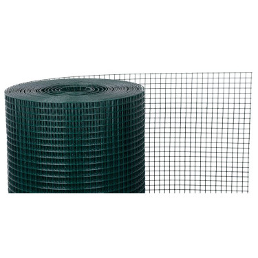 Pletivo PVC 1000/16x16/1,2 mm, 5 m, zelené, čtyřhranné, zahradní, chovatelské