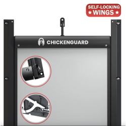 Bezpečnostní dvířka s pojistkou ke kurníku CHICKEN GUARD DOOR 25x30