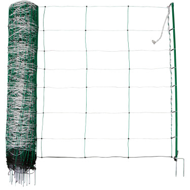 TitanNet síť pro ovce, 50 m × 108 cm, dvojitý hrot, bílo-zelená, AKO