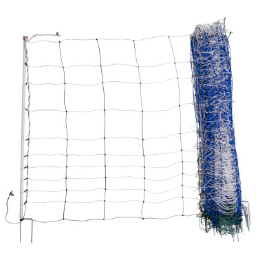 AKO TitanNet 145, modro-bílá, 50 m, 145 cm, dvojitý hrot