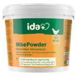IdaPlus MitePowder – prášek proti roztočům s Gurlite pro slepice, 250 g