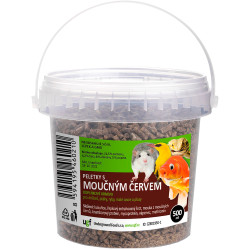 Peletky s moučným červem 0,5l (350g)