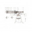 Sas Henke Poloautomat Roux-Revolver s prodloužením, 50 ml   