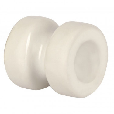 Izolátor rohový pro elektrický ohradník, porcelánový  