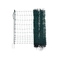 Síť premium nevodivá pro drůbež 106 cm, 2 hroty, 50 m, zelená  