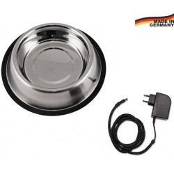 THERMODOG 3113202 vyhřívaná miska pro psy a kočky, nerezová, 1,8 l, 12 V / 15 W