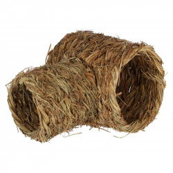 Domek pro králíky - tunel z trávy  