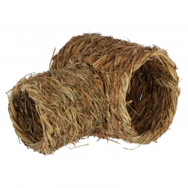 Domek pro králíky - tunel z trávy  
