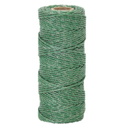 Lanko pro elektrický ohradník, průměr 2,5 mm, 100 m, zelené
