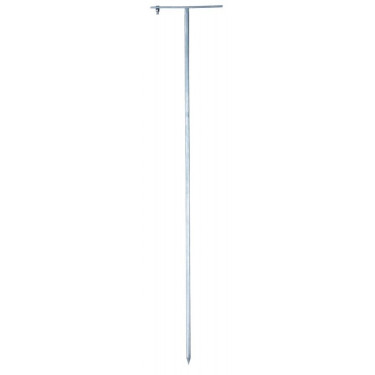 Tyč zemnící pro el. ohradník, kulatá, 100 cm s T rukojetí pro mobilní ohrady  