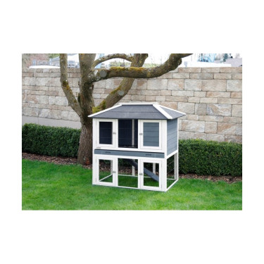 KERBL Králíkárna s výběhem VILLA - kotec pro králíky a jiné hlodavce, 118 x 68 x 118 cm  