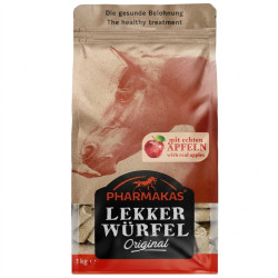 Pamlsek bylinkový pro koně, Pharmakas, s jablky, 1 kg - SLEVA  