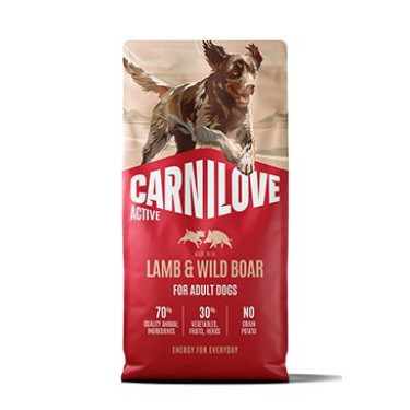 Carnilove Dog Active Dry Lamb&Wild Boar Adult AB 12kg