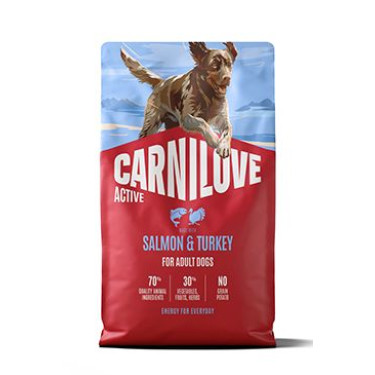 Carnilove Dog Active Dry Salmon&Turkey Adult AB 4kg