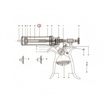 Válec skleněný pro poloautomat Roux-Revolver, 10 ml  