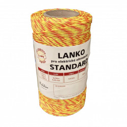 Lanko STANDARD pro el. ohradník, 3x0,20 mm Niro, žluto-oranž.