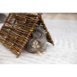 Domek pro králíky z proutí - přirodní teepee, 37 x 27 cm  