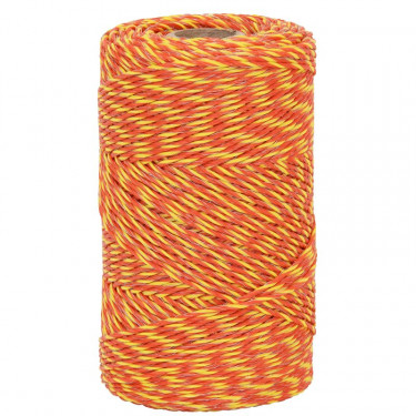 Lanko pro elektrický ohradník, 2mm/250 m, žluto-oranžové