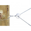 Izolátor rohový pro elektrický ohradník, porcelánový  