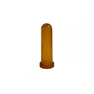 Cucák napájecí pro telata z přírodního kaučuku, hnědý průhledný, 100 mm  