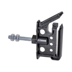 Izolátor k elektrickému ohradníku plochý pro pásku do 40 mm a lanko do 6 mm, metrický závit M6 - 25 ks    