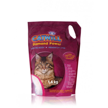 Stelivo pro kočky silikagelové Catwill 3,8 l/ 1,6 kg  
