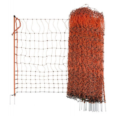 Síť vodivá pro drůbež 106 cm, 50 m, oranžová