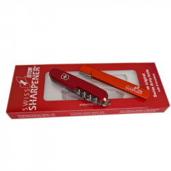 Brousek na kopytní nože iSTOR STANDARD SWISS, kovový, 10 cm, dárková sada s nožem  