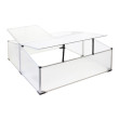 Wiltec Double Cold Frame skleník z hliníku, 100 x 120 x 40 cm