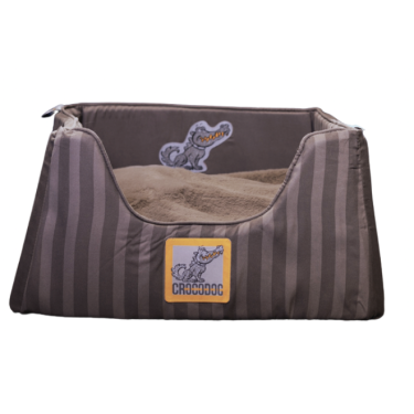 CROCODOG STRIPED PET BED - vysoký