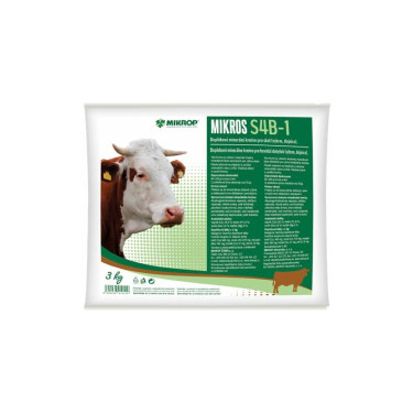 Mikros S4B-1 doplňkové krmivo pro skot (výkrm, dojnice) 3kg