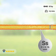 Páska pro elektrický ohradník, šířka 10 mm, 250 m, žluto-oranžové
