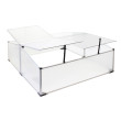 Wiltec Double Cold Frame skleník z hliníku, 100 x 120 x 40 cm - 4 křídla